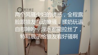 两个风骚少妇的诱惑，全程露脸跟狼友互动撩骚，揉奶玩逼自慰呻吟，淫水都能拉丝了，特写展示给狼友看好骚啊