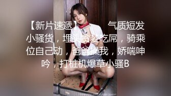 【新片速遞】❤️❤️气质短发小骚货，埋头贪婪吃屌，骑乘位自己动，爸爸操我，娇喘呻吟，打桩机爆草小骚B