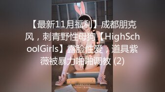 【最新11月福利】成都朋克风，刺青野性母狗【HighSchoolGirls】露脸性爱，道具紫薇被暴力啪啪调教 (2)