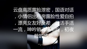 云盘高质露脸泄密，国语对话，小情侣出租房露脸性爱自拍，漂亮女友好反差，口活手活一流，呻吟销魂高潮脸，初夜般的感觉